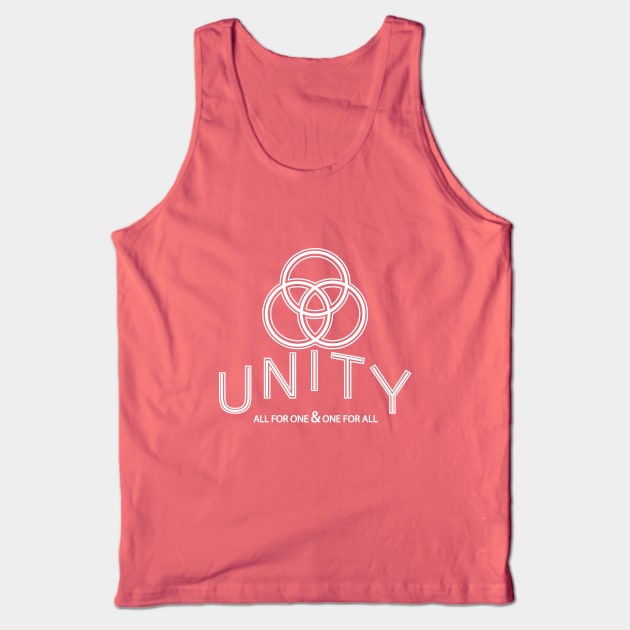 Unity - All For One & One For All - Version 2 Tank Top by enigmaart